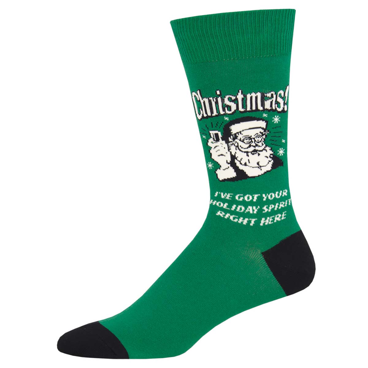Christmas Spirit Socks-Green Christmas Spirit Socks-Green
