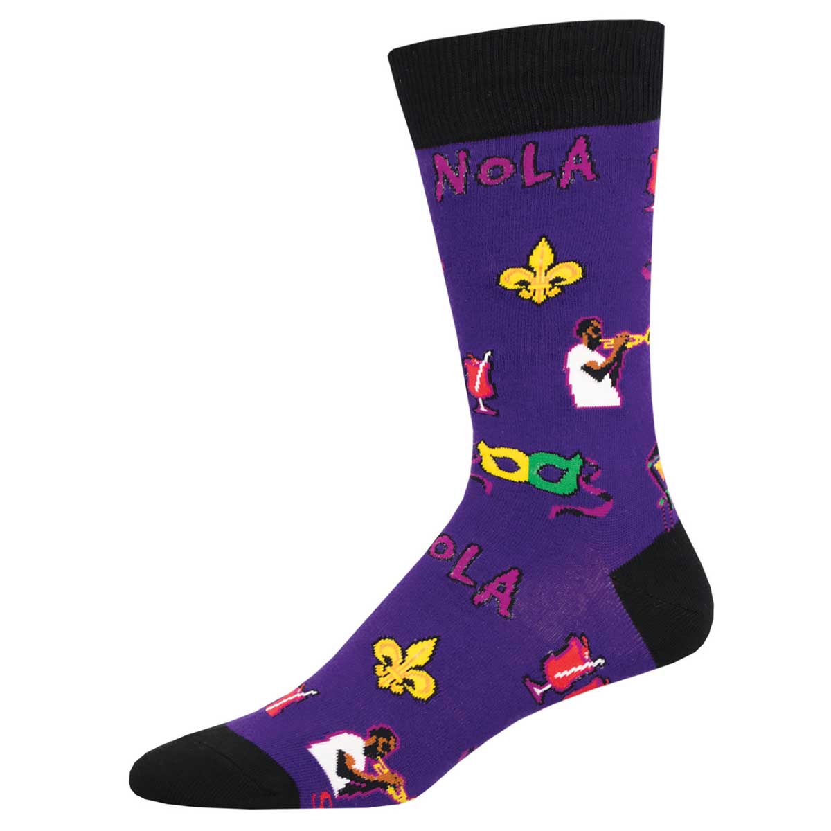 Men's Colorful New Orleans Dress Socks Men's Colorful New Orleans Dress Socks