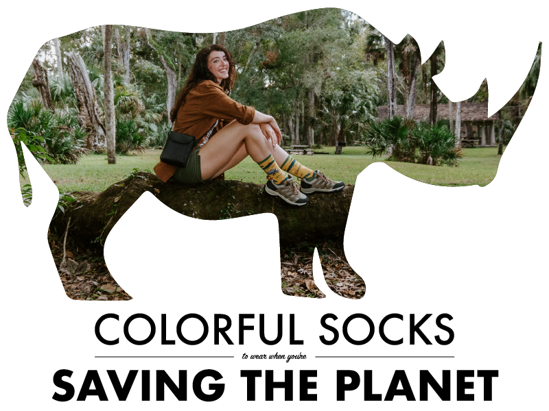 Colorful socks to wear when you're saving the planet
