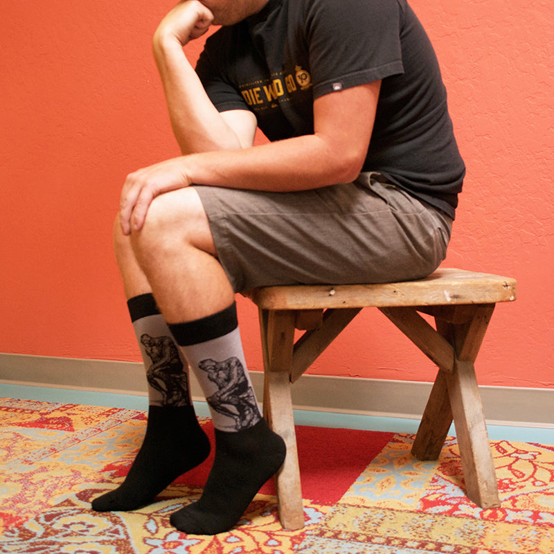 the thinker socks