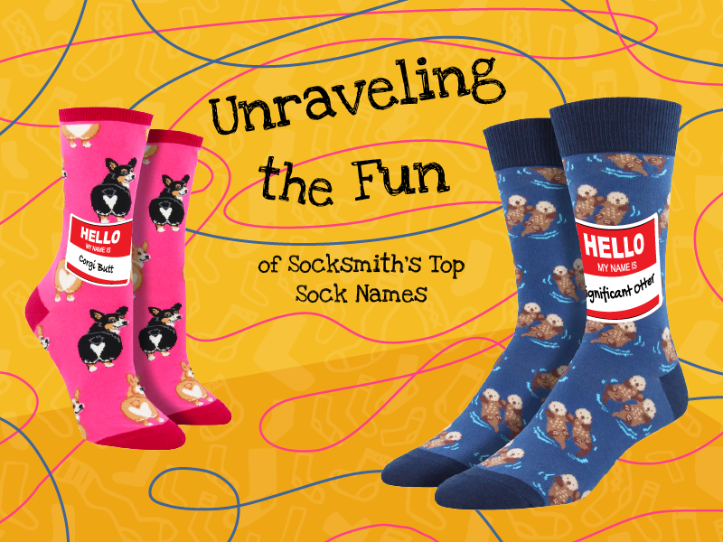 Unraveling the Fun: Our Design Team Picks Socksmith's Top 15 Most Clever Sock Names