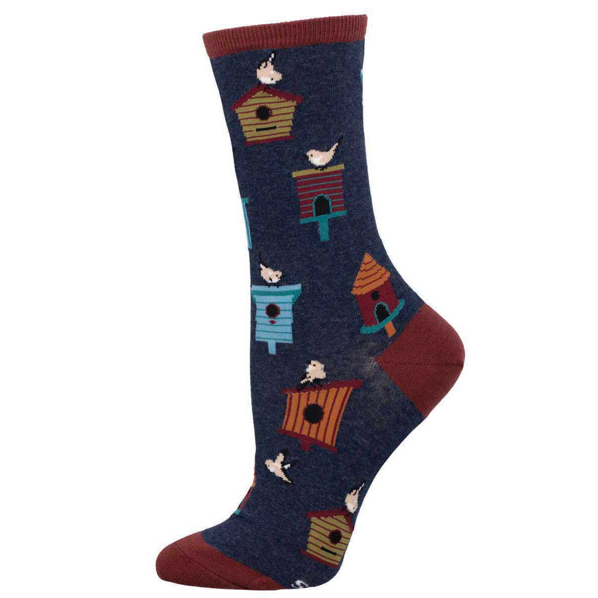NAVY HEATHER-WNC3417 / S/M 9-11 (Women's Shoe Size 6-10.5 and Men's Shoe Size 5-9)
