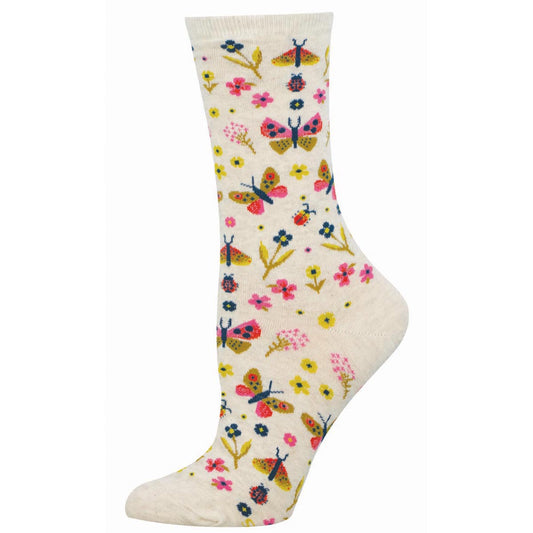 Butterfly Floral - Cotton Crew