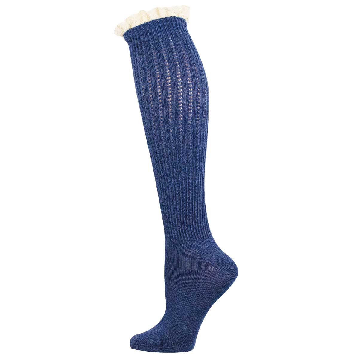 Blue Heather-LBK4162 / S/M 9-11 (Women's Shoe Size 6-10.5 and Men's Shoe Size 5-9)
