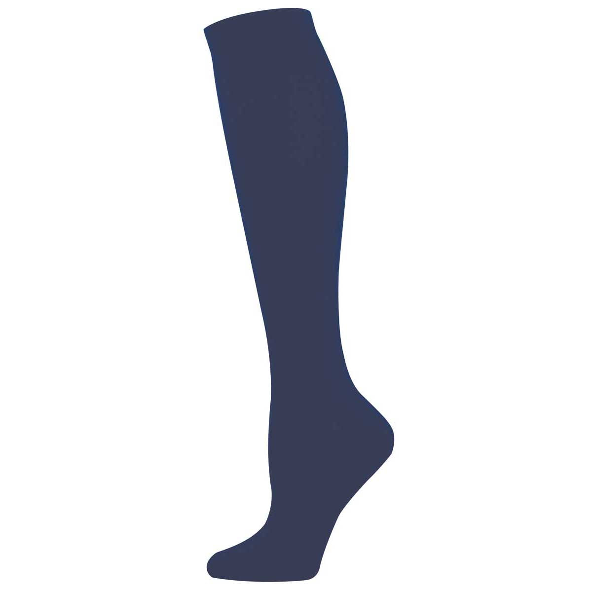 Women's Knee High Bamboo Socks - Solid Color - Navy - Socksmith