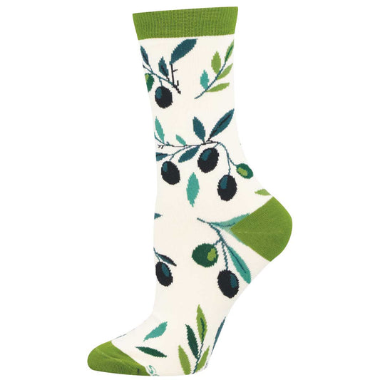 an olive branch of sorts design sock
